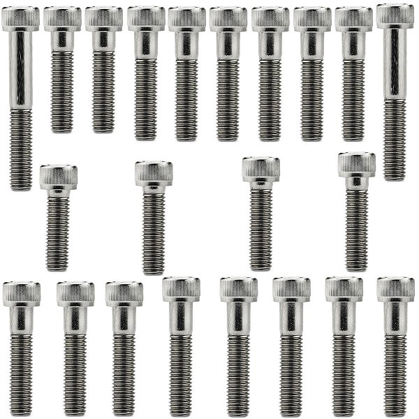 Kit parafusos inox tampa motor lateral esquerda+direita NXR125 Bros 2003 a 2005