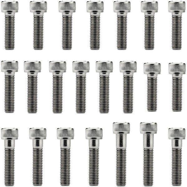 Kit parafusos inox tampa motor lateral esquerda+direita XT225 1996 a 2006 TDM225 1997 a 2005