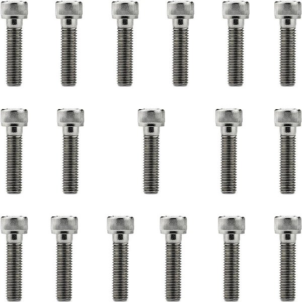 Kit parafusos inox tampa motor lateral esquerda+direita DT200 DT200R 1992 a 2000 Yamaha