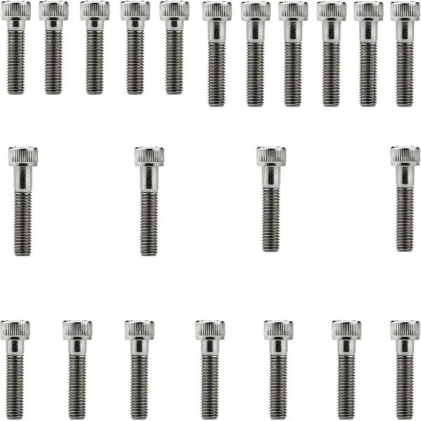 Kit parafusos inox tampa motor lateral esquerda+direita XRE190 NXR160 Bros 2016 em diante Honda