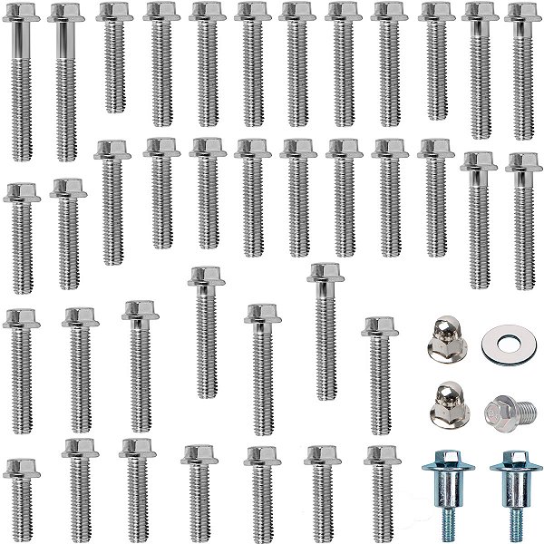 Kit parafusos motor completo CRF150F CG150 Fan Titan Sport NXR125 Bros 2004 a 2015 (externos)