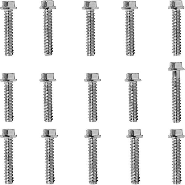 Kit parafusos zincados tampa motor lateral esquerda+direita CG125 1989 a 1999 Today125 1989 a 1994 CG125 Titan 1995 a 19