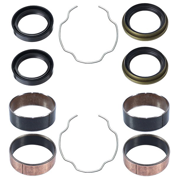 Kit bucha interna externa atrito deslizante do garfo bengala CRF230 XR200 NX350 Sahara bronzina trava retentor guarda pó