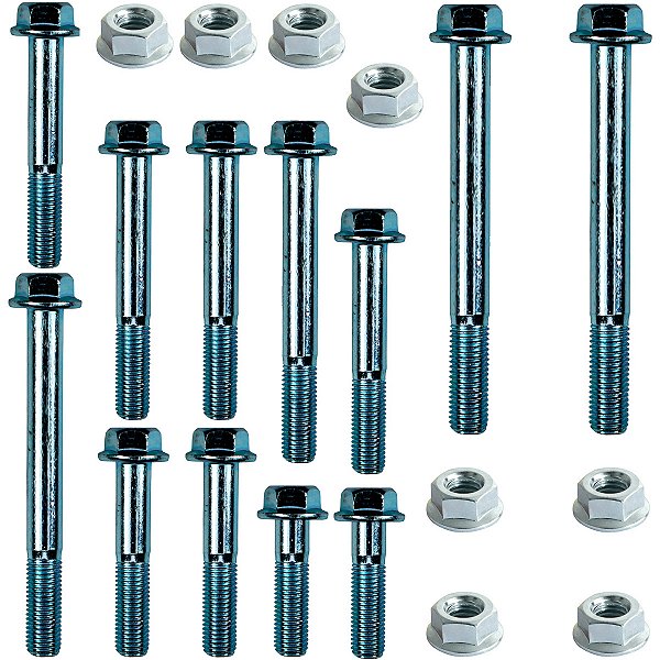 Kit parafusos suporte motor NXR160 Bros 2016 em diante Fixação motor Chassi