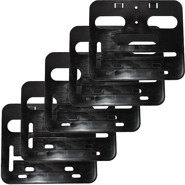 Kit 5 porta placa suporte protetor moldura moto modelo padrão modelo Mercosul 200x170 20x17