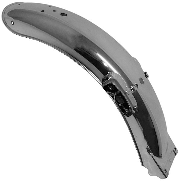 Paralama traseiro suporte placa cromado em metal ML125 CG125 1977 a 1982 bolinha
