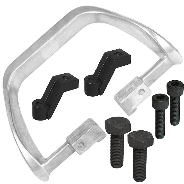 Alça traseira esportiva CG125 CG150 Fan Titan Sport 2000 a 2008 polida
