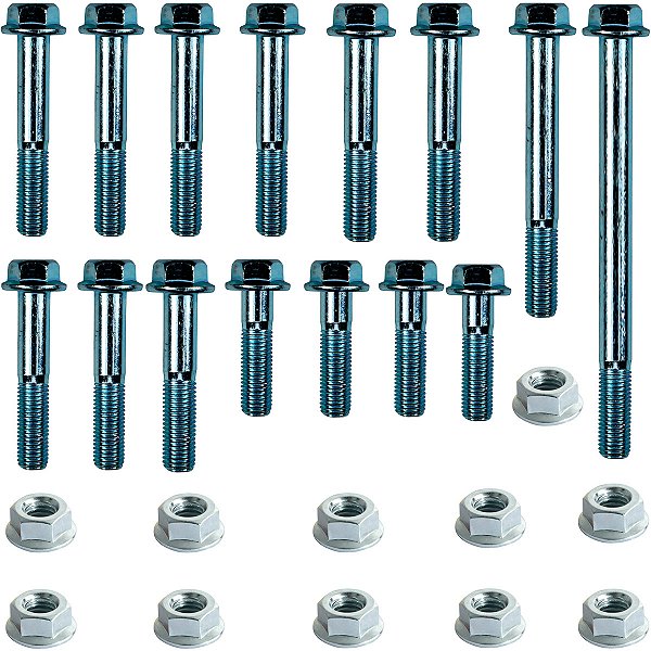 Kit parafusos suporte motor XR250 Tornado 2001 a 2008 Fixação motor Chassi