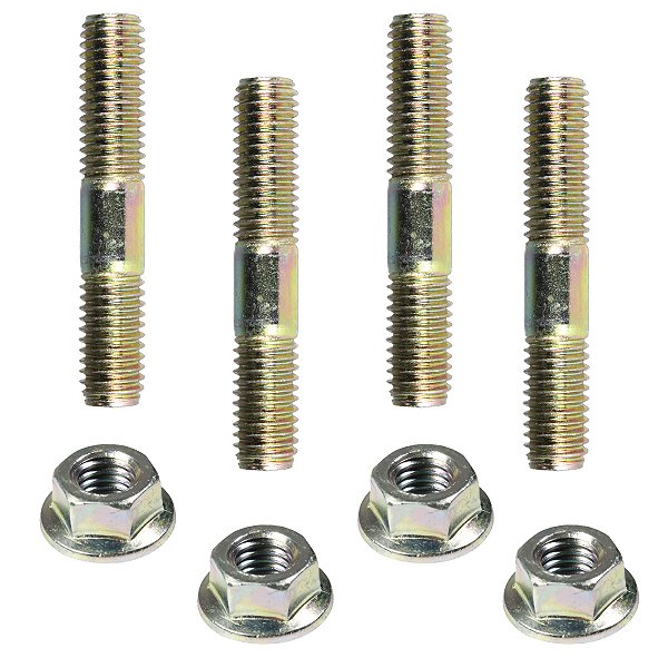 Kit parafuso prisioneiro coroa C100 Biz Biz125 Biz100 Biz110 1998 em diante com porca