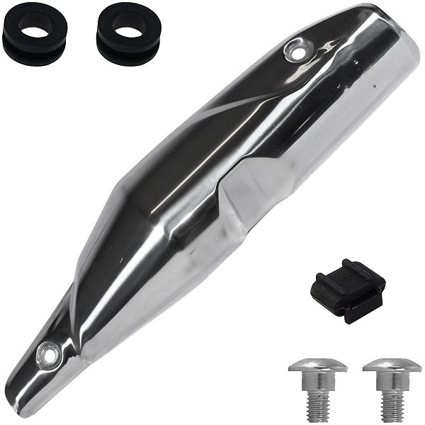 Protetor escape escapamento CG125 CG125I Fan 2016 a 2018 com parafusos e coxins