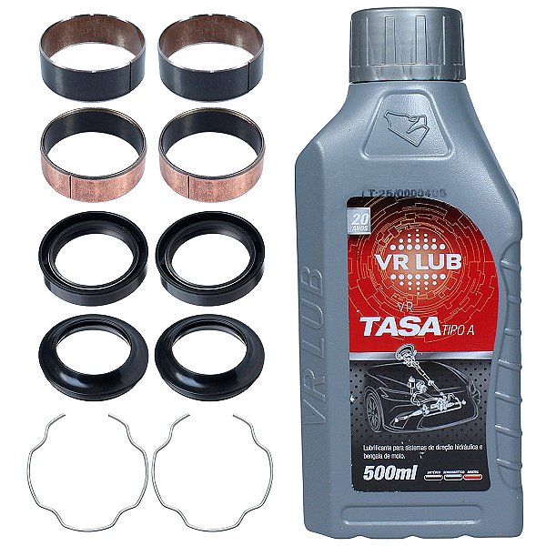 Kit bucha interna externa atrito deslizante do garfo bengala CRF230 XR200 NX350 Sahara bronzina trava retentor guarda pó
