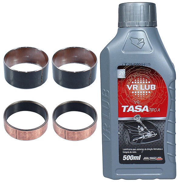 Kit bucha interna externa atrito deslizante do garfo bengala CRF230 XR200 NX350 Sahara bronzina