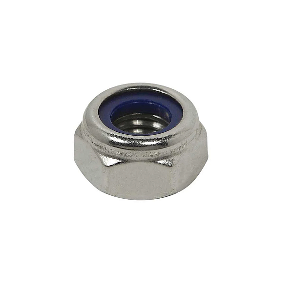 Porca M8 sextavada travante inox A2 304