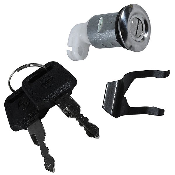 Trava da tampa carenagem lateral banco Biz100 Biz110 Biz125 2006 a 2017 NX400 Falcon CB300F Twister 23/ com chave