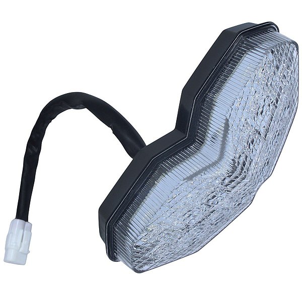 Lanterna sinaleira traseira completa led XTZ250 Lander 2019 a 2024 XTZ250 Tenere 2016 a 2019 cristal