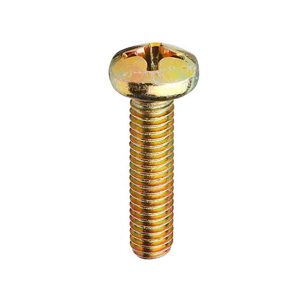 Parafuso Phillips rosca maquina cabeça panela bicromatizado M5X30