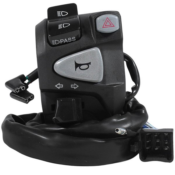 Interruptor punho chave de luz botão com pisca alerta lampejador CG150 Sport Fan Titan 2004 a 2013 NC750 lado esquerdo