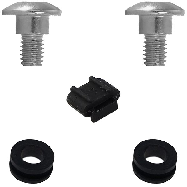 Kit coxim bucha traseiro fixação escapamento escape parafusos CG125 CG150 CG160 Cargo Fan Titan Start