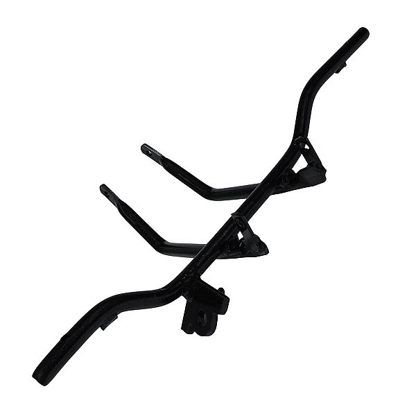 Estribo pedal apoio suporte pedaleira dianteira tubular CG125 Titan Today 1989 a 1999 Especial fixação no quadro