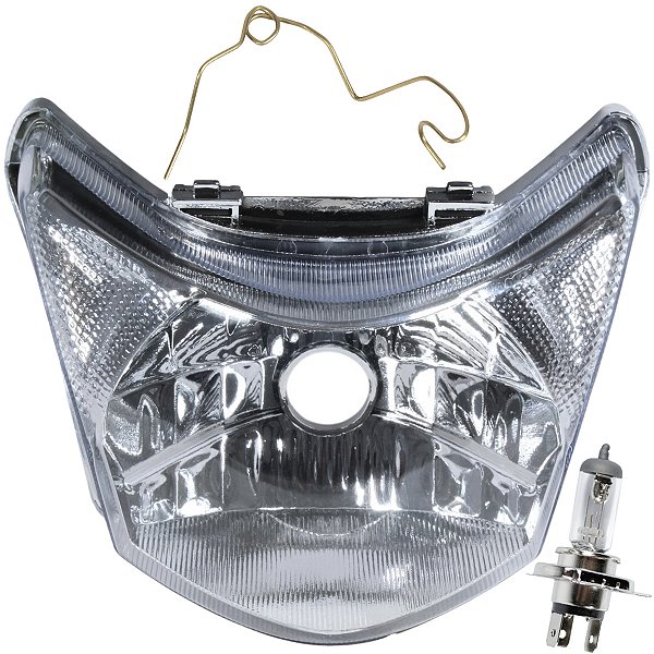Bloco globo optico farol Biz100 Biz110 Biz125 2011 a 2017 com lâmpada H4