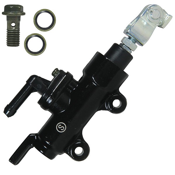 Cilindro mestre reservatório óleo burrinho freio traseiro inferior NXR160 Bros XRE190 CB250 Twister sem reservatório