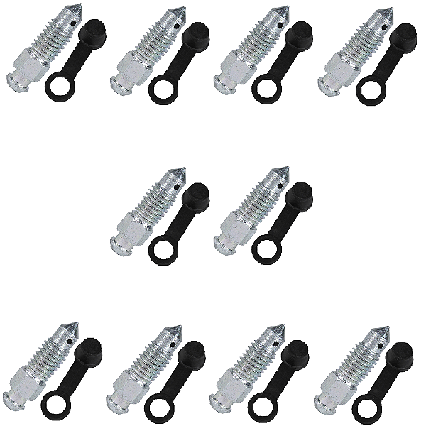 Kit 10 parafuso sextavado M8 sangria pinça freio óleo compatível CG125 CG150 CG160 CRF230 CRF250 XRE300 XRE190 com capa