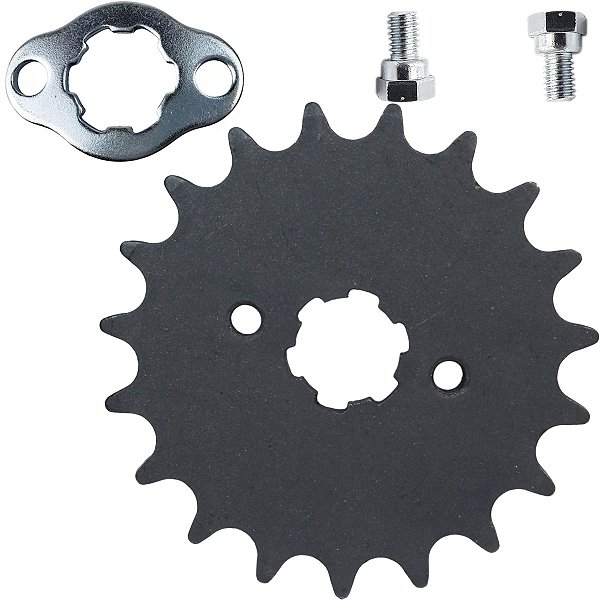 Pinhão de transmissão relação 19 dentes 428 CG125 CG150 CG160 Fan Titan Start Sport NXR125 NXR150 NXR160 Bros XRE190