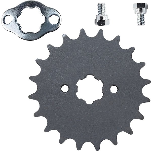 Pinhão de transmissão relação 20 dentes 428 CG125 CG150 CG160 Fan Titan Start Sport NXR125 NXR150 NXR160 Bros XRE190