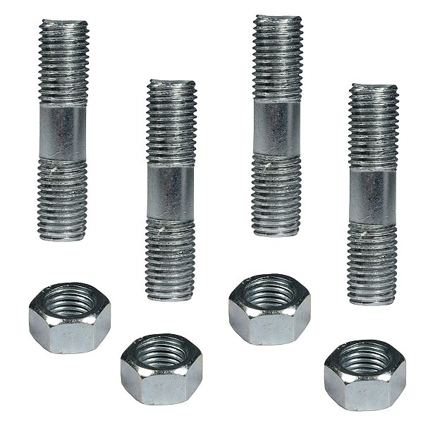 Kit parafuso prisioneiro coroa CG125 CG150 CG160 Fan Titan Start Sport CBX250 CB250F Twister CB300 com porca