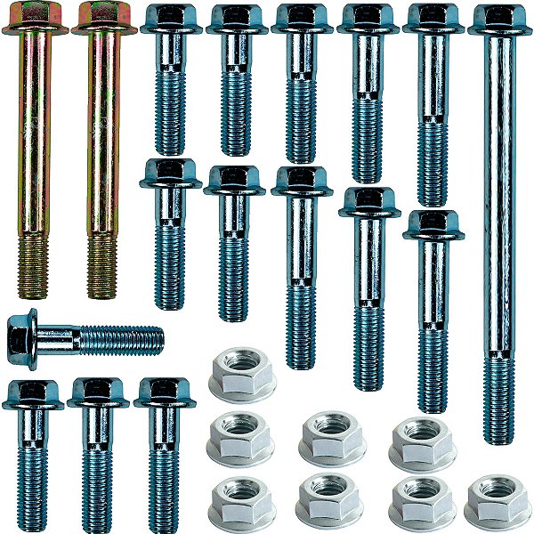 Kit parafusos suporte motor CRF250 CRF250F 2007 a 2020 em diante Nacional Fixação motor Chassi