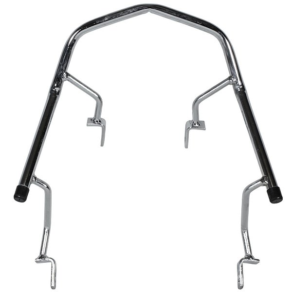 Alça alcinha traseira esportiva Biz100 Biz110 Biz125 2011 a 2017 cromado