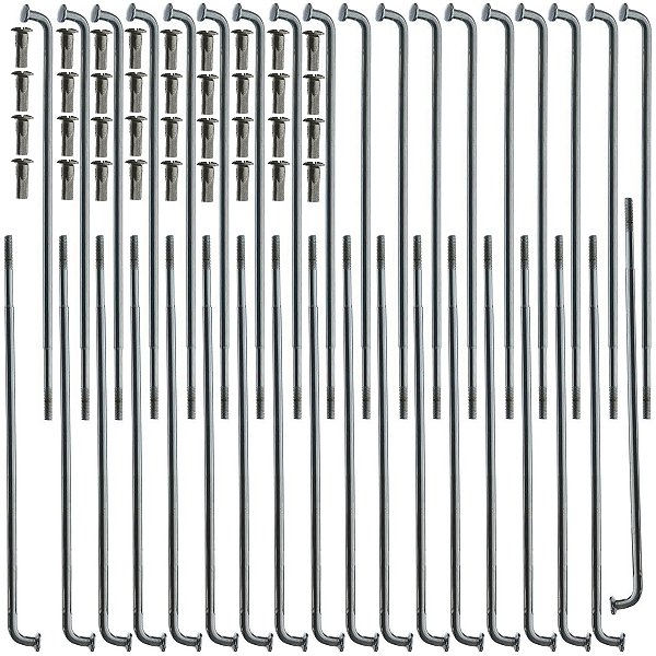 Jogo kit de raios da roda traseira 4mm cromado YBR125 Factor RD135 RDZ135 Max125 Hunter125