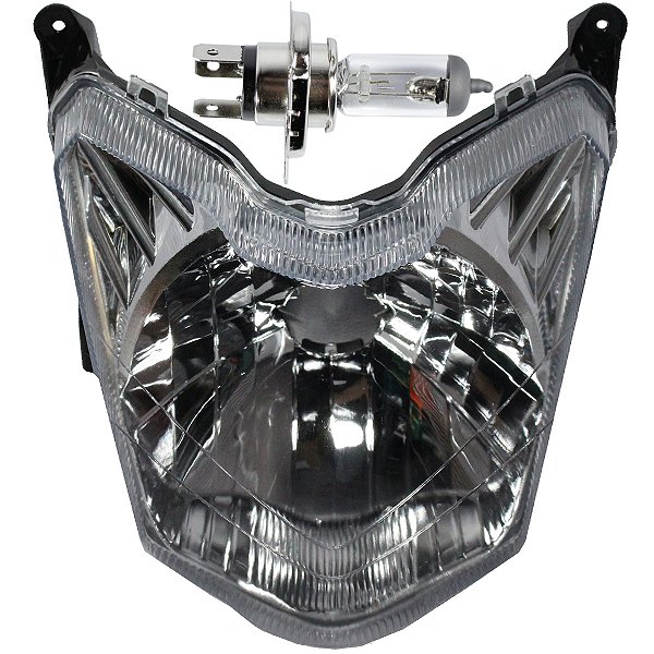 Bloco globo optico farol YS150 Fazer 2014 a 2022 com lâmpada