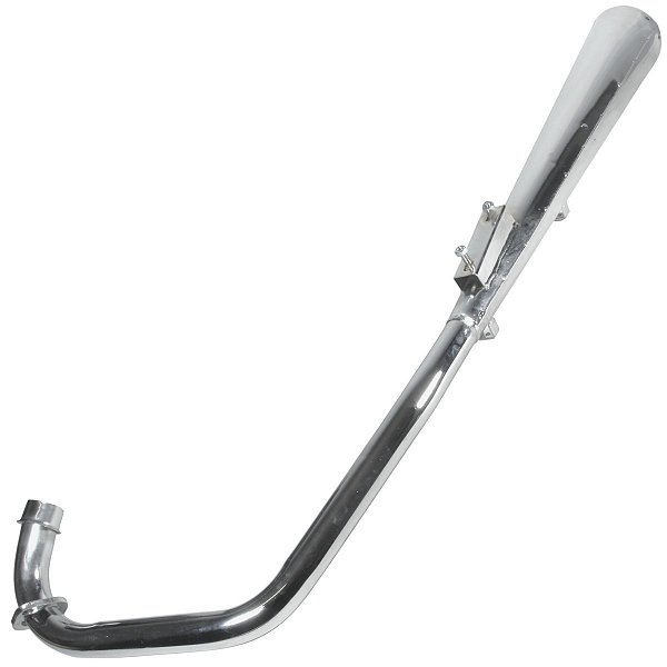 Escape escapamento descarga cromado esportivo estralador CG150 Titan ES KS 2004 a 2008 modelo latinha