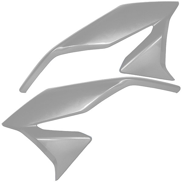 Aba asa de tanque externa par direito esquerdo CG160 Titan 2016 a 2024 Prata force 2019 2022 2023 2024