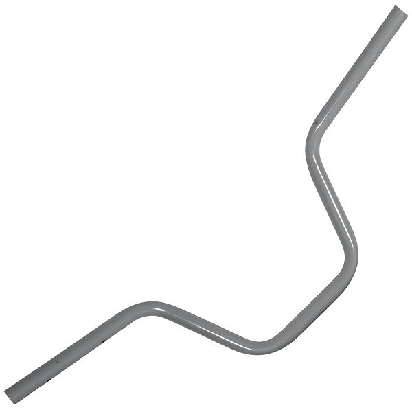 Guidão guidom motoboy alto peixeiro esportivo CG125 CG150 CG160 Fan TItan universal sem suporte para peso grafite prata