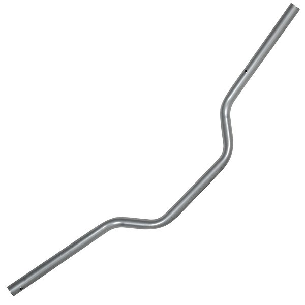 Guidão guidom XTZ125 2003 a 2016 sem suporte para peso grafite prata