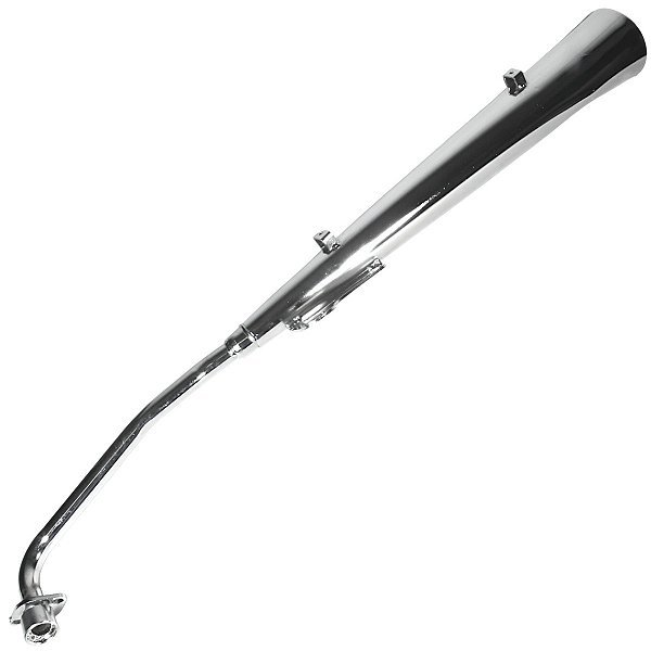 Escape escapamento descarga cromado Shineray Jet50 XY50 2019 em diante