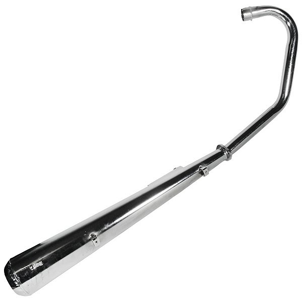 Escape escapamento descarga cromado esportivo estralador CG125 CG150 Fan Titan ES KS 2009 a 2013 modelo turuna