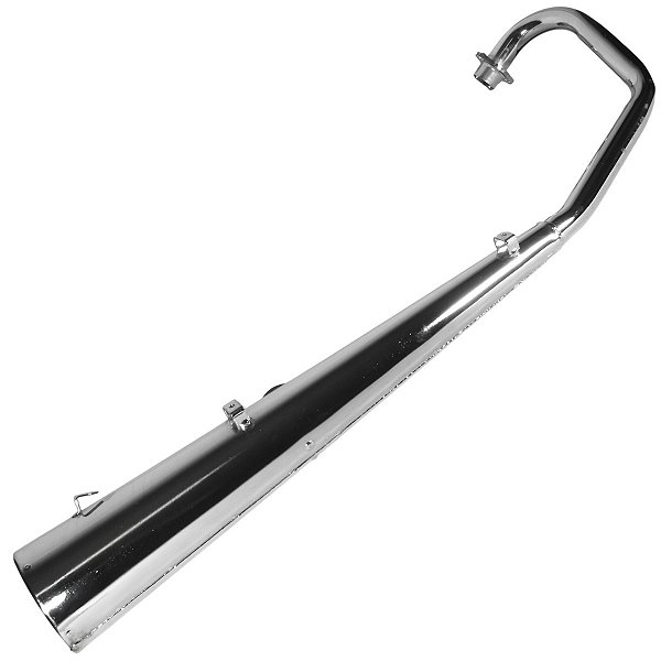 Escape escapamento descarga cromado esportivo estralador CG150 Fan Titan ESD ESDI EX 2009 a 2013 modelo latinha