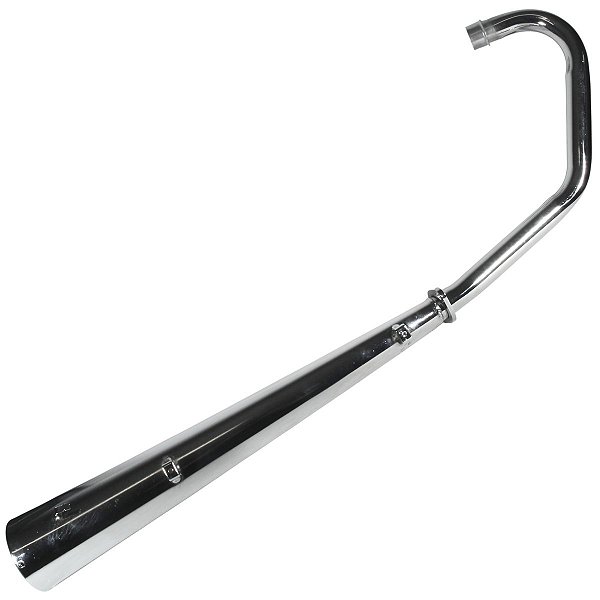 Escape escapamento descarga cromado esportivo estralador CG125 CG150 Fan Titan ES KS 2009 a 2013 modelo latinha