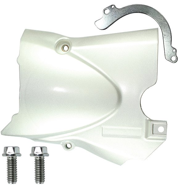 Tampa do pinhão da transmissão Biz125 2011 em diante com parafusos e guia