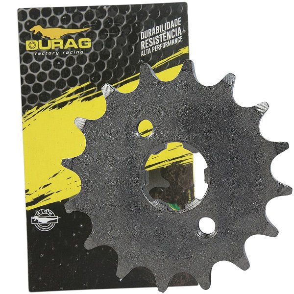 Pinhão de transmissão relação 16 dentes 428 CG125 CG150 CG160 Fan Titan Start Sport NXR125 NXR150 NXR160 Bros XRE190