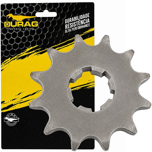 Pinhão de transmissão relação 12 dentes 428 YS150 Fazer YBR150 Factor XTZ150 Crosser YBR125I Factor Durag