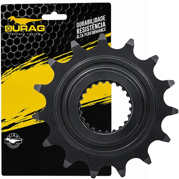 Pinhão de transmissão relação 15 dentes 428 YS250 FZ250 Fazer 2006 em diante XTZ250 Lander 2007 a 2008 Durag