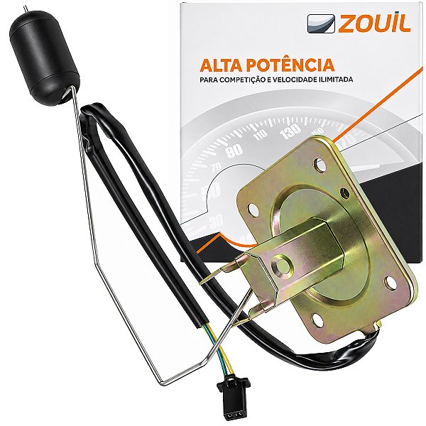 Boia de tanque sensor medidor nível combustivel NXR150 Bros 2009 a 2010 gasolina Zouil