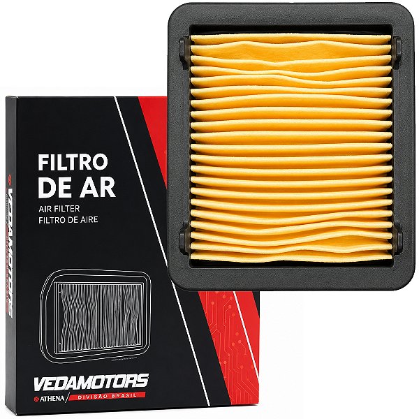 Filtro de ar YS250 Fazer 2016 a 2017 XTZ250 Lander Tenere 2016 a 2022 Vedamotors
