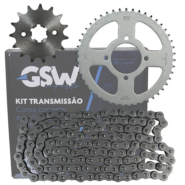 Kit relação transmissão tração Haojue DR160 DR160S 2021 em diante GSW
