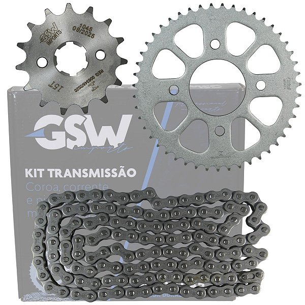 Kit relação transmissão tração Dafra NH190 2020 em diante GSW