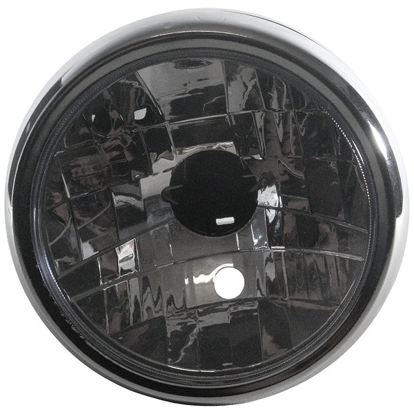 FAROL (COMPLETO) P/ MOTO SUZUKI EN 125 YES 05/12 - EN 125 YES SE 11/16 (ARO CROMADO/METAL)